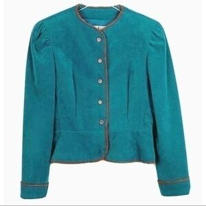 Vintage Joan Leslie By Kasper Faux Suede Jacket